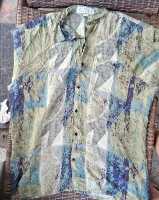 edición natural hombre manga corta seda vintage Foto 1 de 2