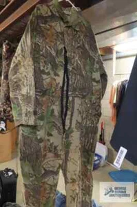 Camouflage Jumpsuit and Orange Reflector Vest Size 4XL - Picture 1 of 7