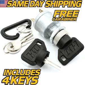 Key Switch Fits EZGO 1981Up 4 Prong w/Lights Golf Cart Gas, Electric 4 KEYS - Picture 1 of 6