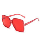 Oversized Square Flat Top Sunglasses Large Black Women Ladies Big Frame UV400 *