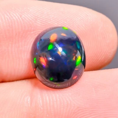 Cabinas de ópalo etíope negro natural de 3,3 quilates ópalo piedras preciosas sueltas 12X10X6 mm Foto 1 de 4