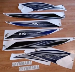 YAMAHA GRAPHIC KIT DEEP PURLISH BLUE DECALS OEM VX110 VX 1100 VX DELUXE - Picture 1 of 3