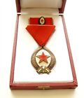 t424 Hungary communist Order of Labor Bronze third class & original box + mini
