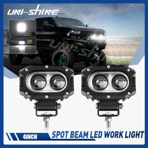 2x 4" LED Work Light Bar Spot Pods Offroad Truck ATV Driving Fog auxiliary Lamp - Picture 1 of 8
