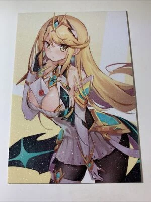 Mythra Letter Xenoblade Chronicles Sexy Goddess Anime Doujin Art Card Rare Girl - Image 1 of 4
