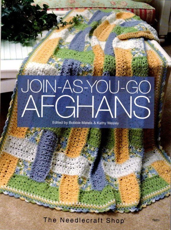 THE NEEDLECRAFT SHOP JOIN-AS-YOU-GO AFGHANS 47 PRETTY DESIGNS - Image 1 of 4