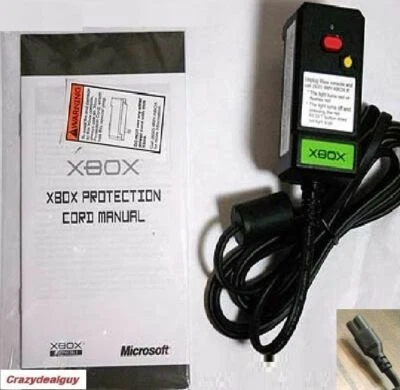 Original Xbox Protection AC Power Cord for First Generation Xbox by Microsoft - Image 1 of 2