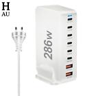 268W 100w Charger Type C 8 Port Hub Multi USB Charger Station PD Fast Charging1X