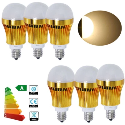 24/12x 3W E12 Candelabra LED Lamp Spot Bulbs Globe Ball Bulb Soft Warm White USA - Image 1 of 4