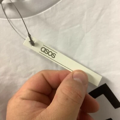 Asos Womens T Shirt White Aquarius Crew Neck Short Sleeves Pullover Size 6 - Image 1 of 4