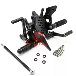 FXCNC CNC estriba de ajuste delantero reposapiés montaje trasero para ZX25R 2020-2021 negro - Imagen 1 de 11