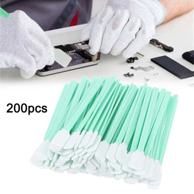 200 Solvent Cleaning Swabs Sticks Fit For Roland Mimaki Mutoh Epson Printer - image 1 of 4