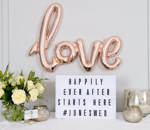 LIGHT UP CINEMATIC LETTER BOX LED SIGN WEDDING PARTY CINEMA PLAQUE SHOP HOME A3 - Picture 1 of 3