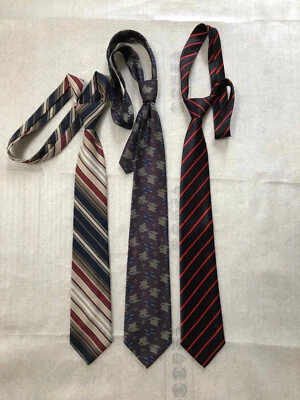 Lote 3 piezas 3 pulgadas. Corbata seda/poliéster: Mark De Paris, Valentino y Mercedes Foto 1 de 4