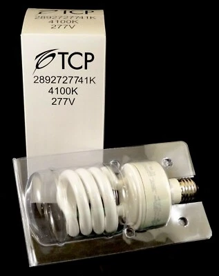 TCP 27 Watt Springlamp 277 Volt 41K (2892727741K) CFL Lamp, New In Box - Image 1 of 4