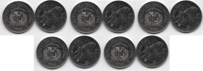 Dominican Republic - 5 pcs x 1/2 Pesos 1990 UNC Lemberg-Zp - Image 1 of 2