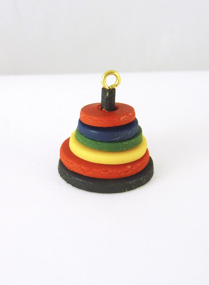 Casa de muñecas miniatura sala de juegos niños anillos apilables juguete, IM65121 Foto 1 de 1