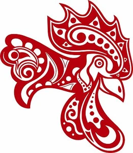Rooster Tribal Chicken Head Bird Car Truck Window Vinyl Decal Sticker - Picture 1 of 2