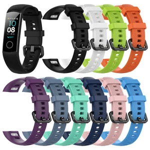 Pulsera para Huawei Honor Band 4 5 Transpirable Reemplazo Silicona Correa de Reloj - Imagen 1 de 11