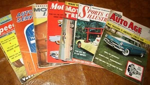 1955 55 Automotive Magazines 7 mixed volumes Ford Chevy Buick Corvette Cadillac - Picture 1 of 4