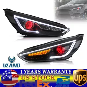 Faros VLAND LED Demon para proyector Ford Focus 15-18 ojo de demonio secuencial - Imagen 1 de 12