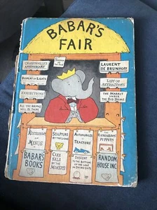 BABAR'S FAIR By De Laurent Brunhoff - Hardcover 1954 FIRST EDITION - Picture 1 of 5