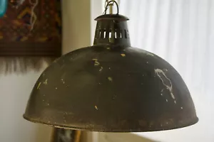 Lampada Industriale In Metallo Smaltato ferro cortene lampadaB - Foto 1 di 8