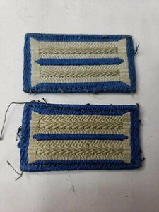 WWII German Collar Tab set of 2 blue - Picture 1 of 4