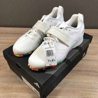 Adidas Adipower III Zapatos de Levantamiento de Pesas Blanco - IF0521 Hombres 7.5 Mujeres 8.5 NUEVO Foto 1 de 4