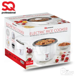 Rice Cooker Steamer 1.8L Cooking Pot Non Stick Electric 400W Keep Warm SQ Pro - Picture 1 of 11