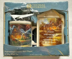 Inspirierendes Keramik Wandrelief & Becher Thomas Kinkade - Bild 1 von 3