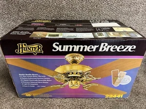 Vintage New Hunter Fan Summer Breeze Ceiling Fan 48” 22441 - Picture 1 of 7