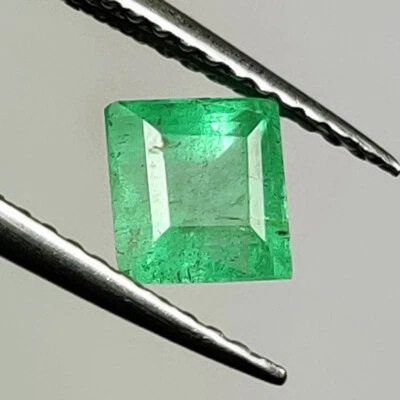 0.89 CT - Natural Zambian Emerald Square Cut - 5639 - Image 1 of 2