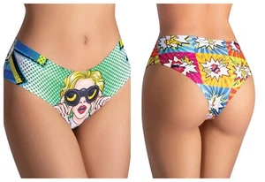 MEMEME COMIC CHICA CURIOSA BRAGUITA ESTAMPADA S-XL - Imagen 1 de 3
