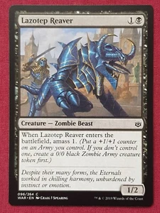 Magic The Gathering WAR OF THE SPARK LAZOTEP REAVER black card MTG - Picture 1 of 2