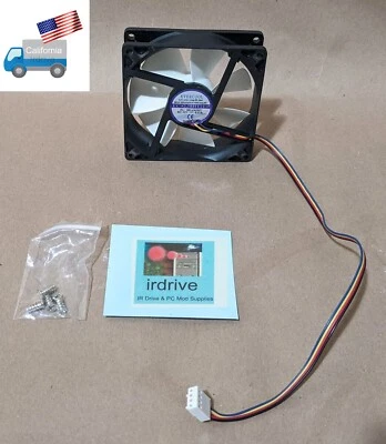Evercool 92mm x 25mm 4-pin PWM EL Bearing 12V DC PC Case Cooling Fan EC9225H12EP - Image 1 of 4