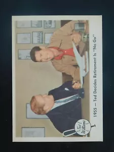 Fleer Baseball 1959 Ted Williams #55 Retierment Is A No Go (Nuevo) Set Break - Imagen 1 de 2
