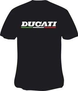 Camiseta Ducati estilo bandera italiana estampada motocicleta en 6 tallas - Imagen 1 de 1