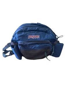 Vintage JANSPORT Large Fanny Hip Black Waist Lumbar Pack Bag  - Picture 1 of 6