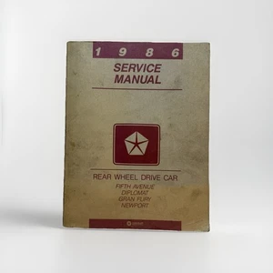 Dodge Gran Fury 1986 OEM Shop Service Repair Manual Wiring Diagrams Engine Guide - Bild 1 von 6