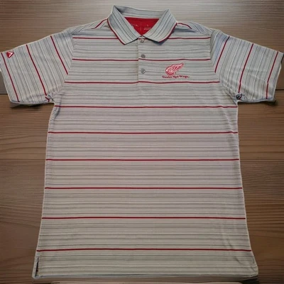 Polo Detroit Red Wings Antigua Manga Corta Para Hombre Talla Grande A1 Foto 1 de 4