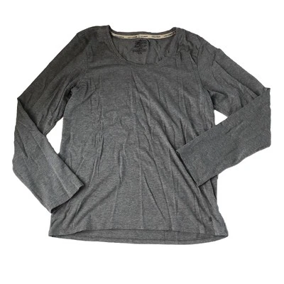Lucky Brand Women’s Long Sleeve T-Shirt Heather Gray Tag Size XL - Image 1 of 4