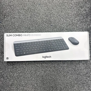 Logitech Slim Wireless Keyboard and Mouse Combo MK470 Full-size Numeric black - Picture 1 of 3