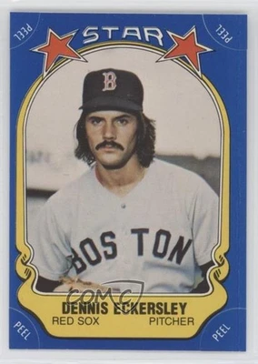 1981 Fleer Star Stickers Dennis Eckersley #34 HOF - Image 1 of 2