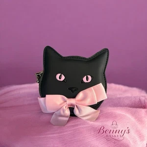 Bath & Body Works Halloween 2025 schwarze Katze Kosmetiktasche Geldbörse - Bild 1 von 2