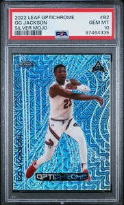 2022 LEAF OPTICHROME SILVER MOJO Prizm GG G G JACKSON RC # 2/4 PSA 10 Rookie GEM - Picture 1 of 2
