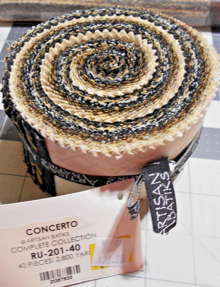 Robert Kaufman  JELLY ROLL #RU-201-40" CONCERTO "40-2.5" STRIPS  BTJR - Image 1 of 1