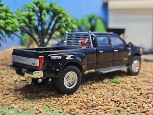CUSTOM LARIAT 2022 Ford 6.7 F350 4x4 1/64 Greenlight hitch TOW Dually TRUCK ERTL - Picture 1 of 12