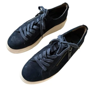 Sneakers Paul verde plateau scamosciato blu scuro taglia 5,5/US 8 - Foto 1 di 15