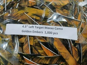 12 Ozark 4 1/2" Left Wing Target Maxx Feathers Dozen Fletchings, Vanes 4.5 inch